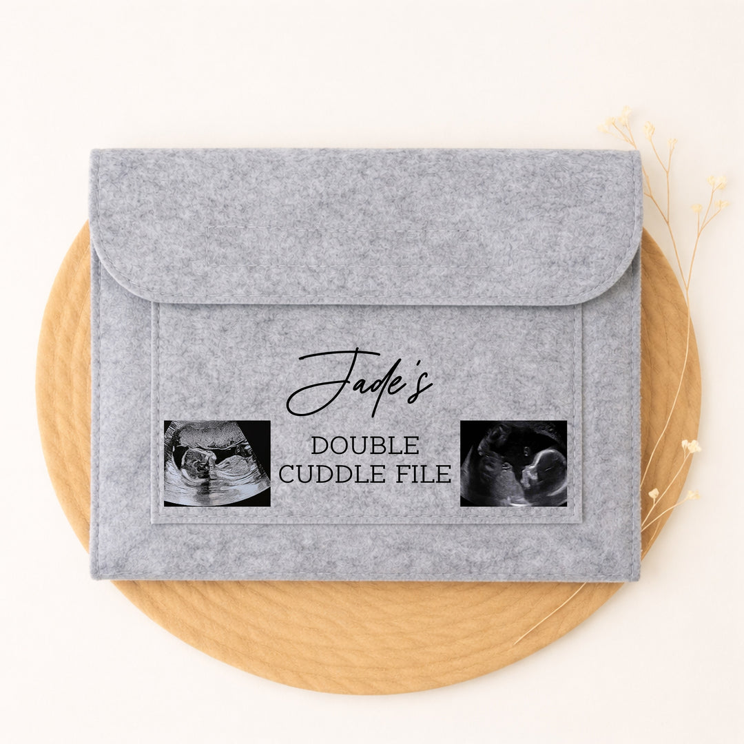 Digitally Printed Personalised Twin Pregnancy Notes Folder