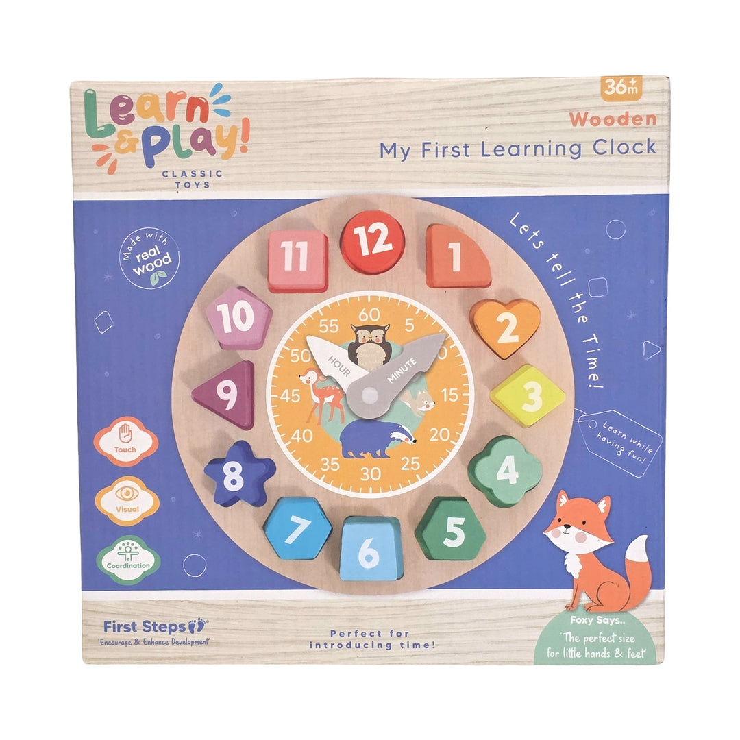 Wooden Learn the Time Clock