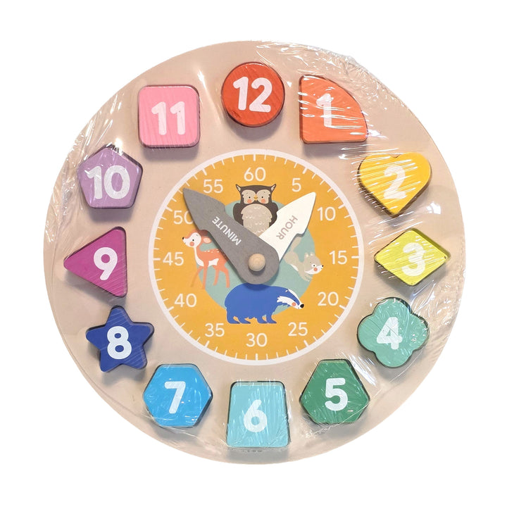 Wooden Learn the Time Clock