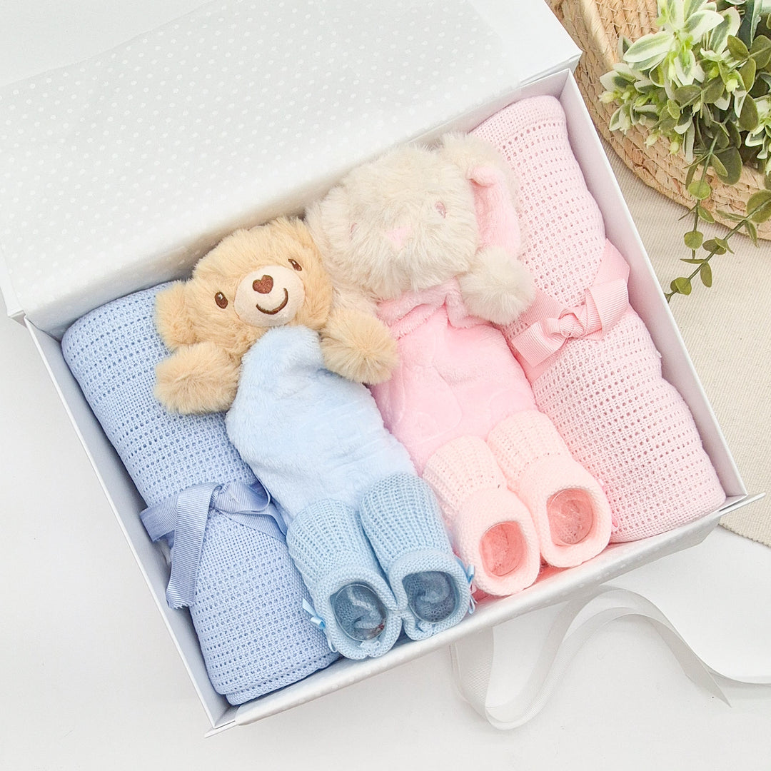 Twin Boy &amp; Girl Luxury Gift Hamper Set
