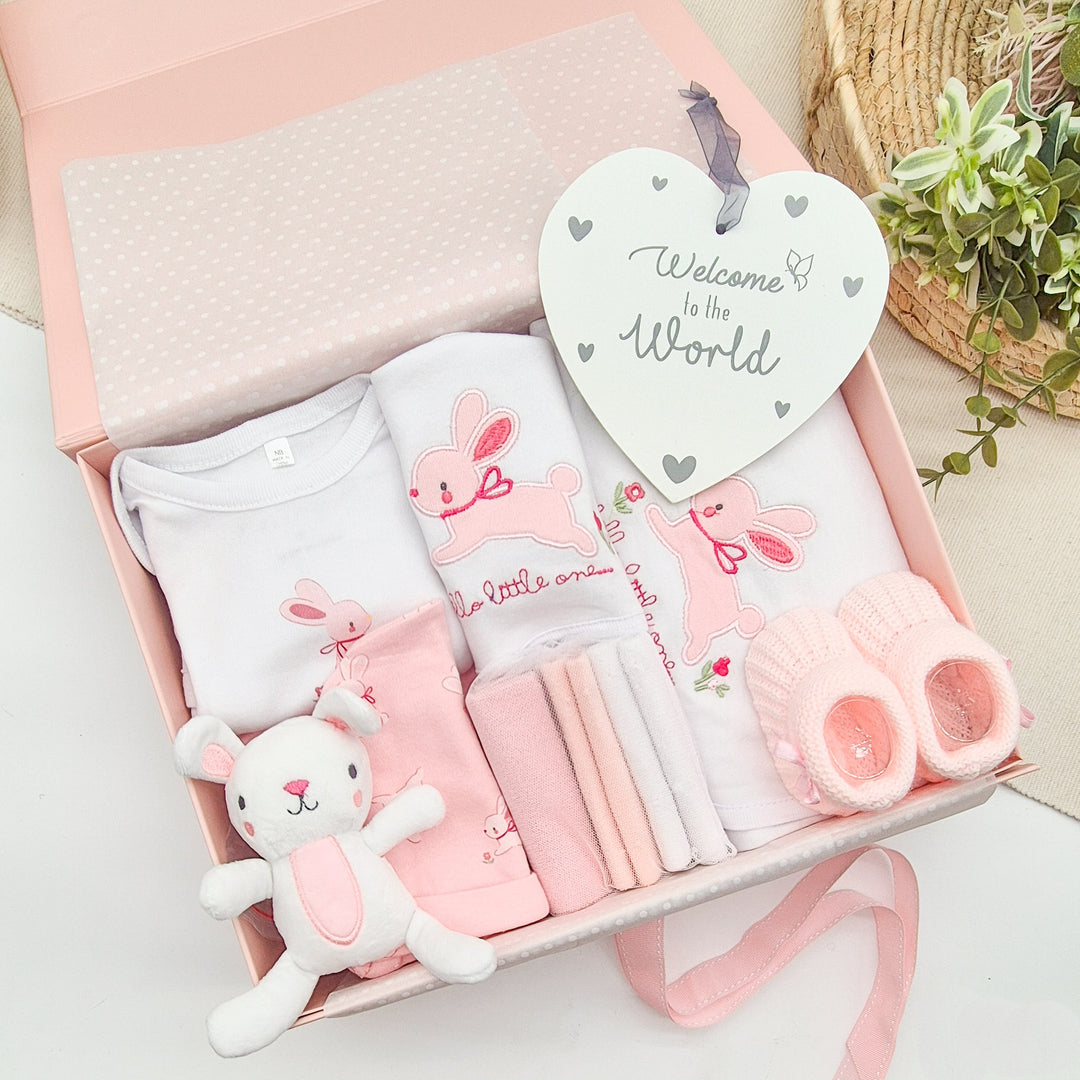 Girls Pink Bunny Luxury Gift Hamper