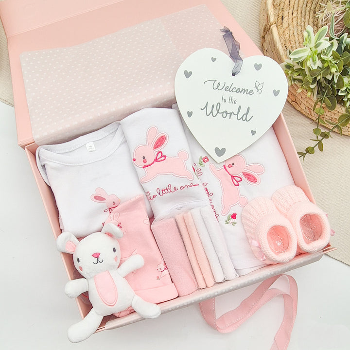 Girls Pink Bunny Luxury Gift Hamper
