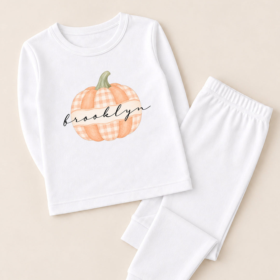 Personalised Halloween Pumpkin Pyjamas