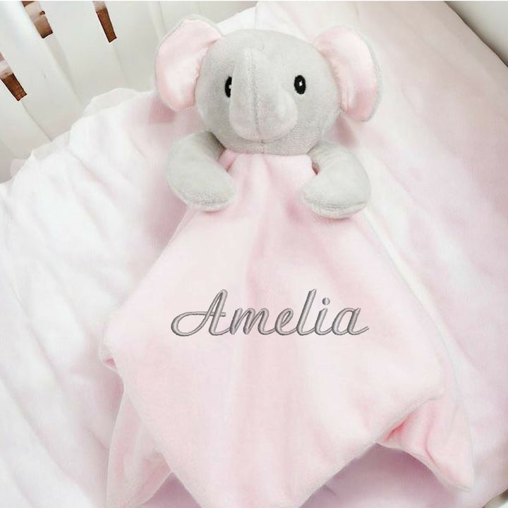 Personalised Girls Embroidered Pink Blanket, Comforter or Gift Set