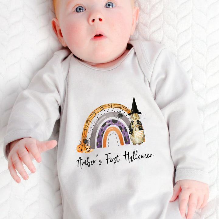 First Halloween Rabbit Rainbow Baby Outfit