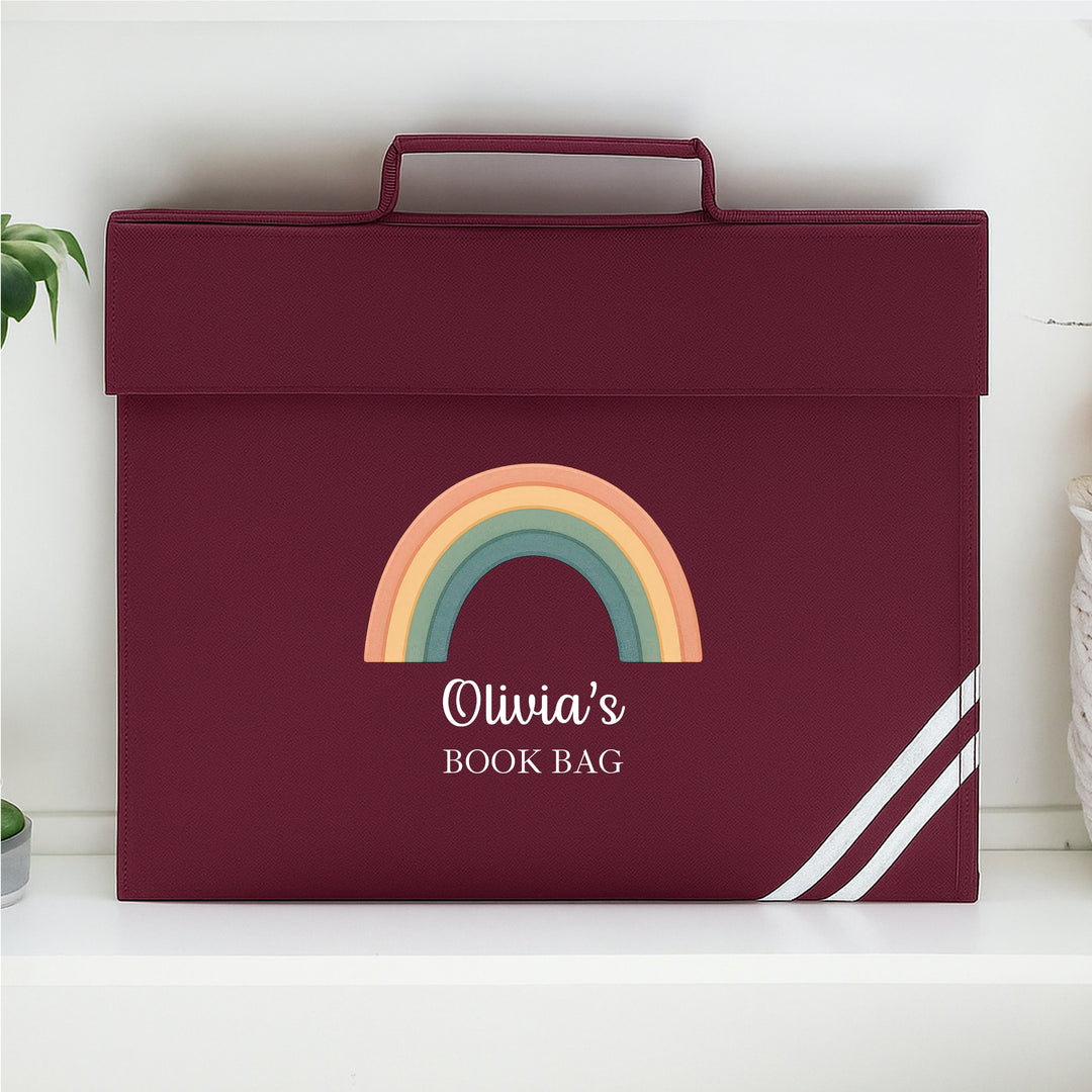 Personalised Rainbow Bookbag