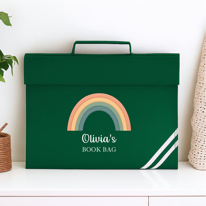 Personalised Rainbow Bookbag