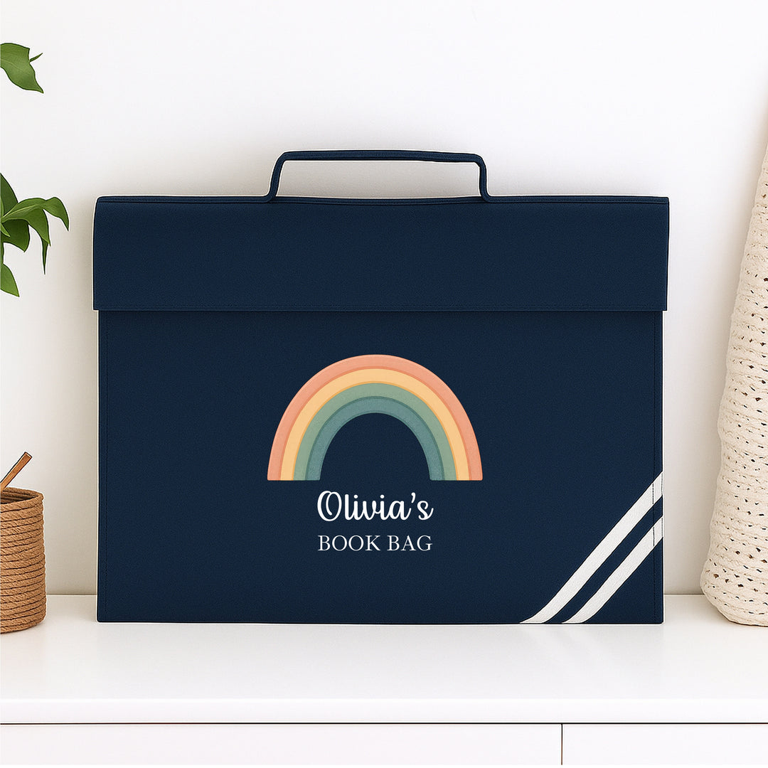 Personalised Rainbow Bookbag