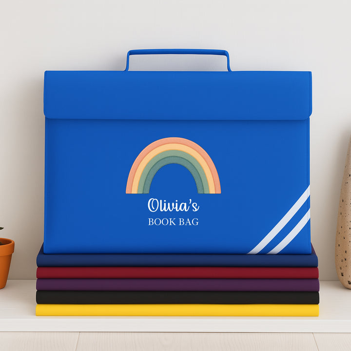 Personalised Rainbow Bookbag