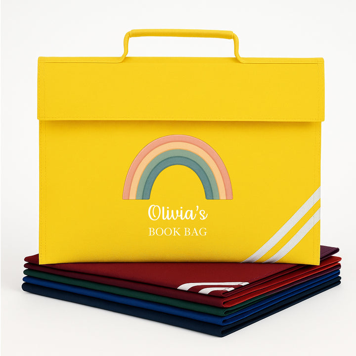 Personalised Rainbow Bookbag