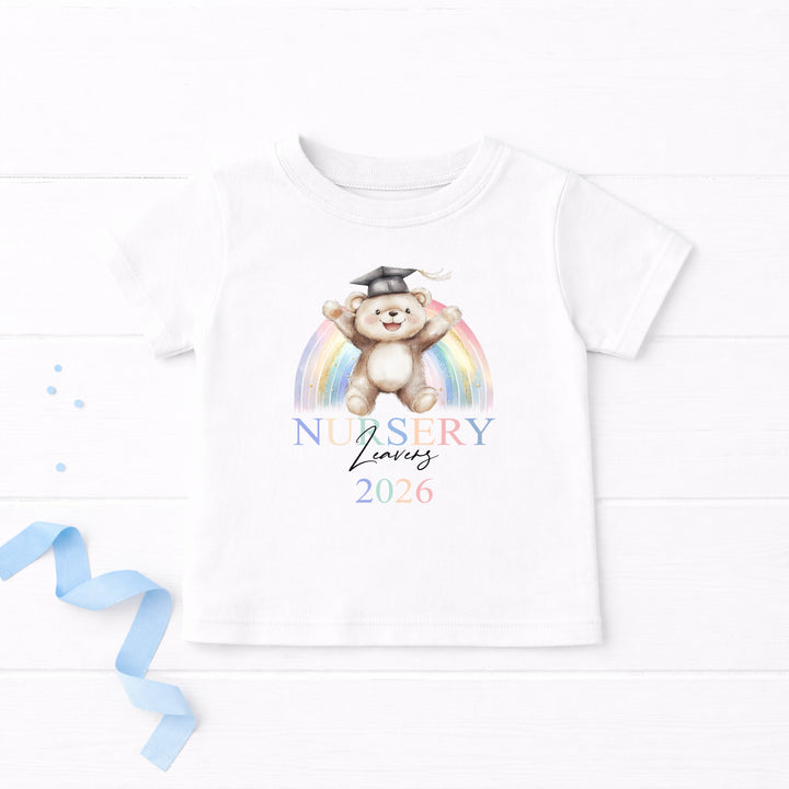 Personalised Rainbow Nursery Graduation T-Shirt