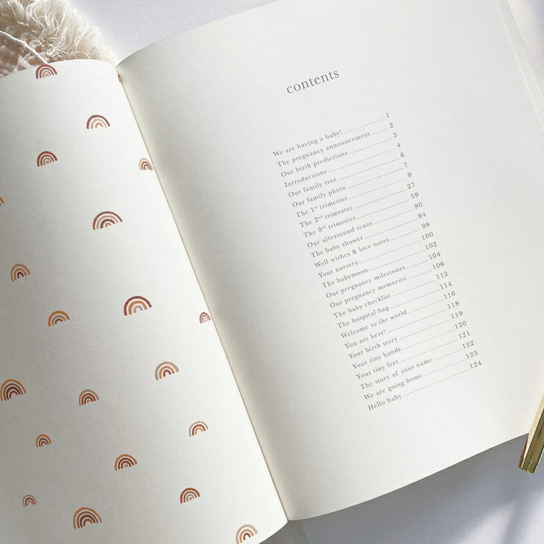 Gold Rainbow Pregnancy Journal (1306)