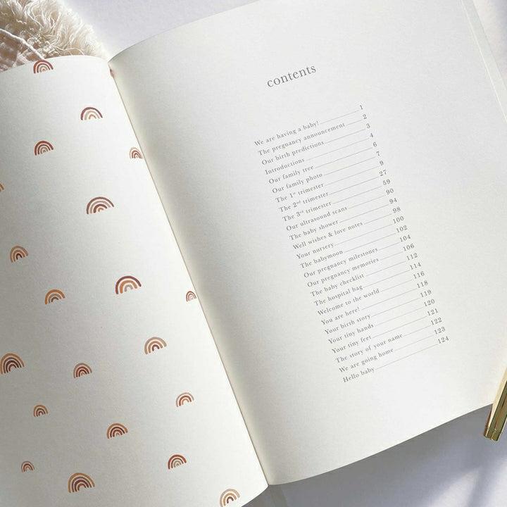 Gold Rainbow Pregnancy Journal (1306)