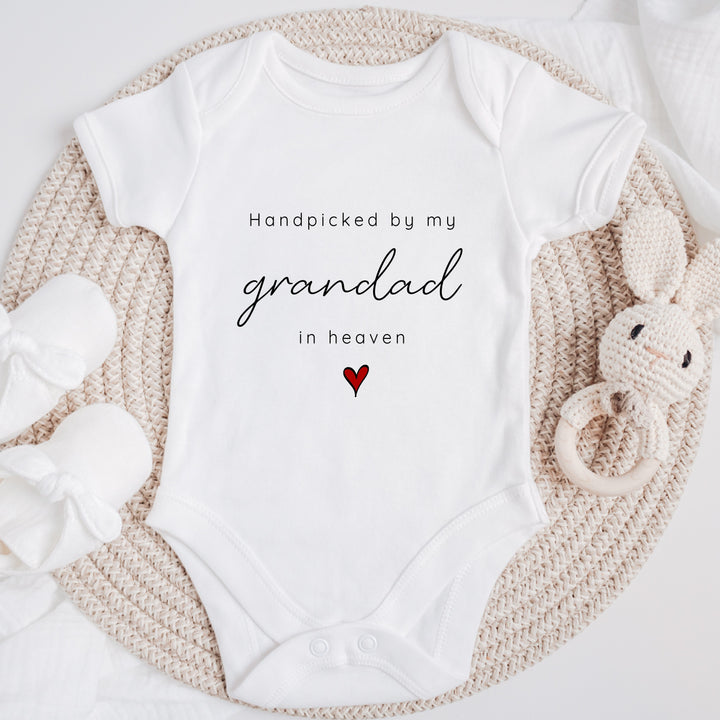 Personalised Hand Picked From Heaven Heart Announcement Vest