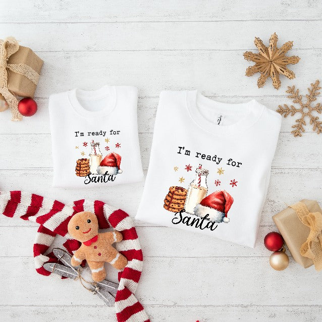 I'm Ready For Santa Christmas Sweatshirt/Babygrow