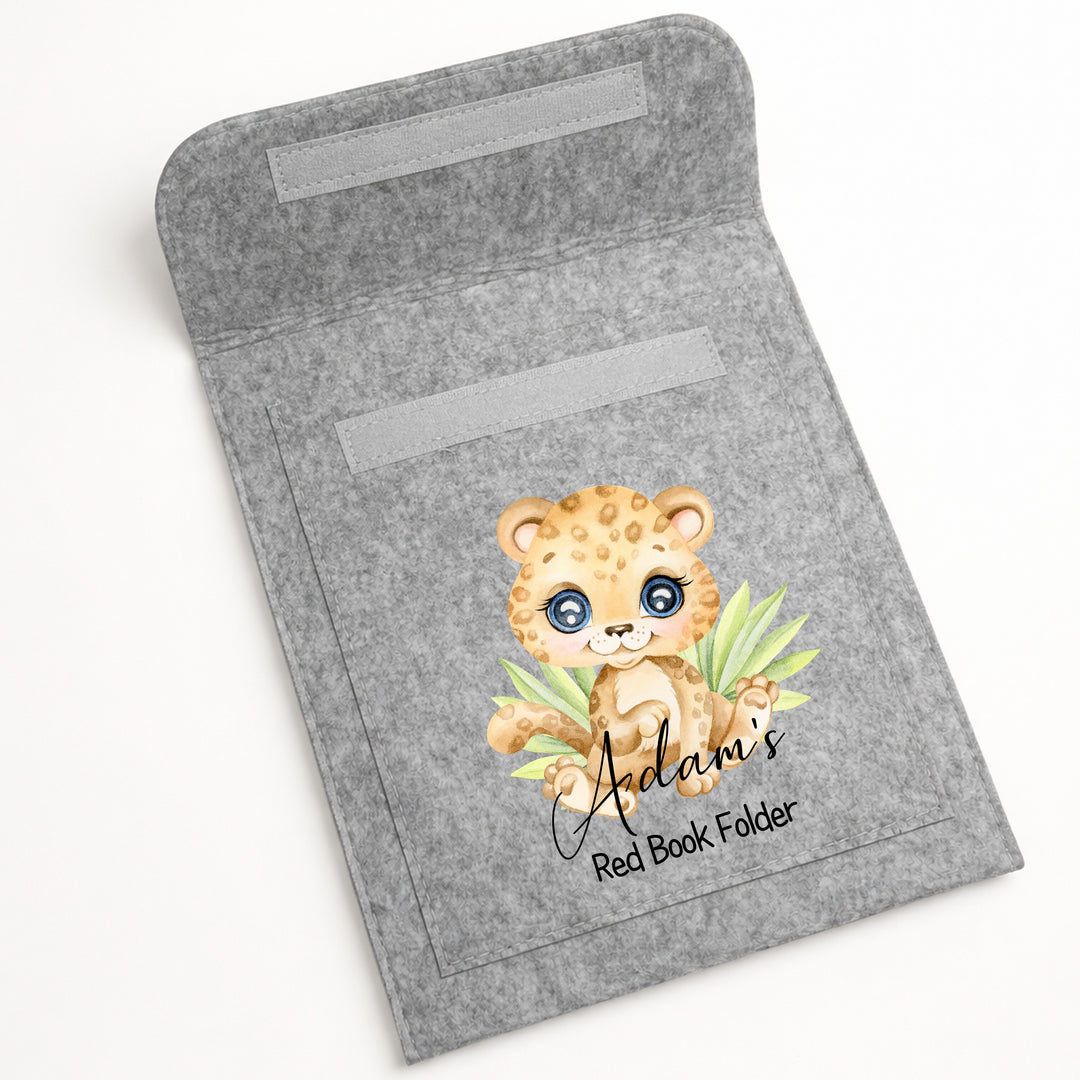 Personalised Lion Red Book Cover