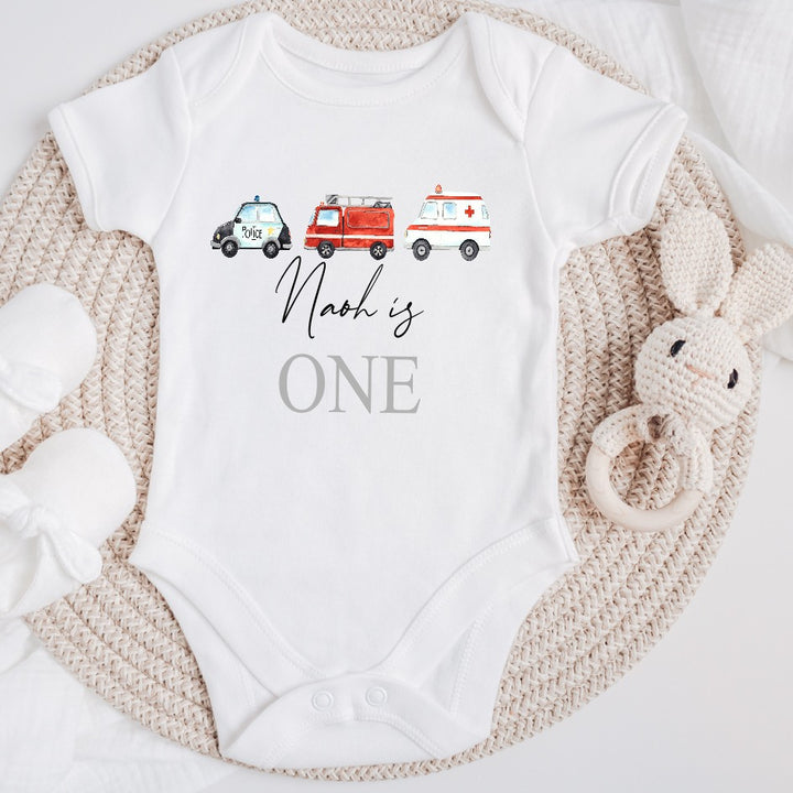 Personalised Fire Truck Birthday Vest