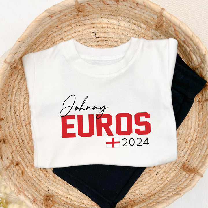 Euros Football T-shirt & Cotton Shorts Set