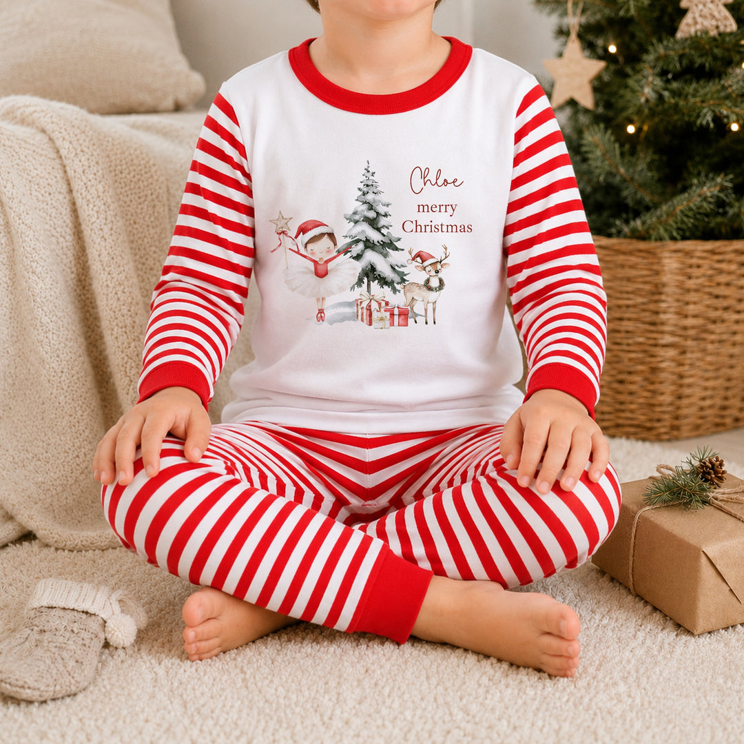 Personalised Red Ballerina Nutcracker Christmas Pyjamas