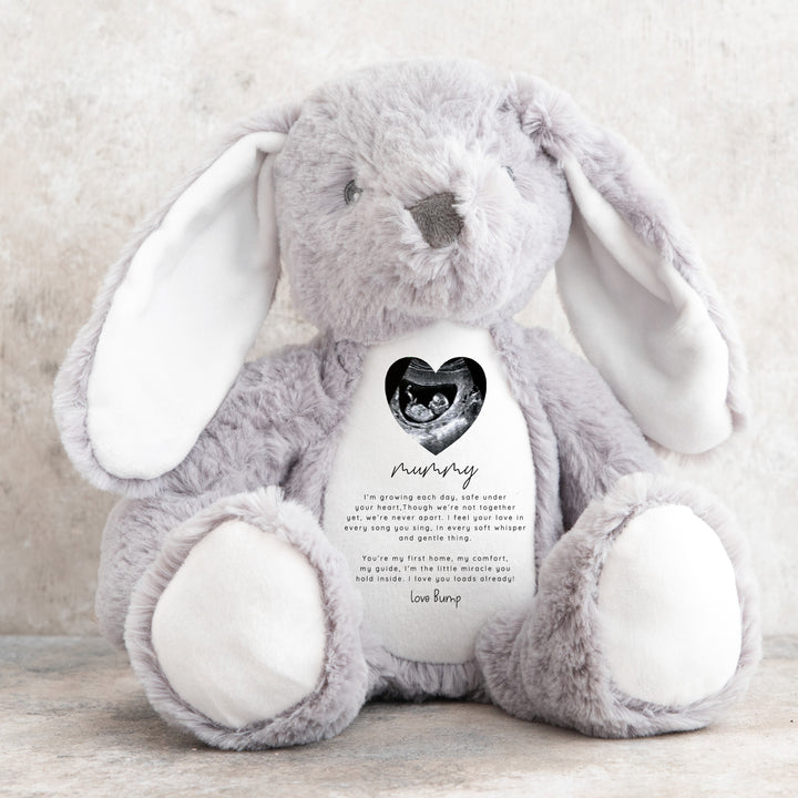 Personalised Mummy Love Bump Baby Scan Teddy