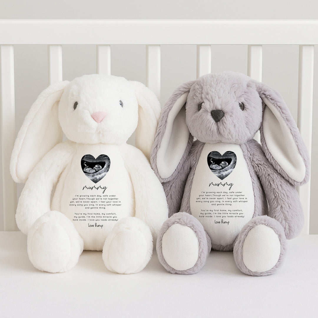 Personalised Mummy Love Bump Baby Scan Teddy