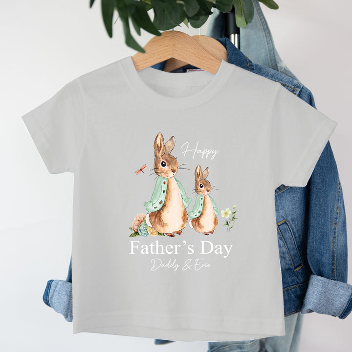 Happy Father's Day Sage Bunnies Kid Childrens T-shirt