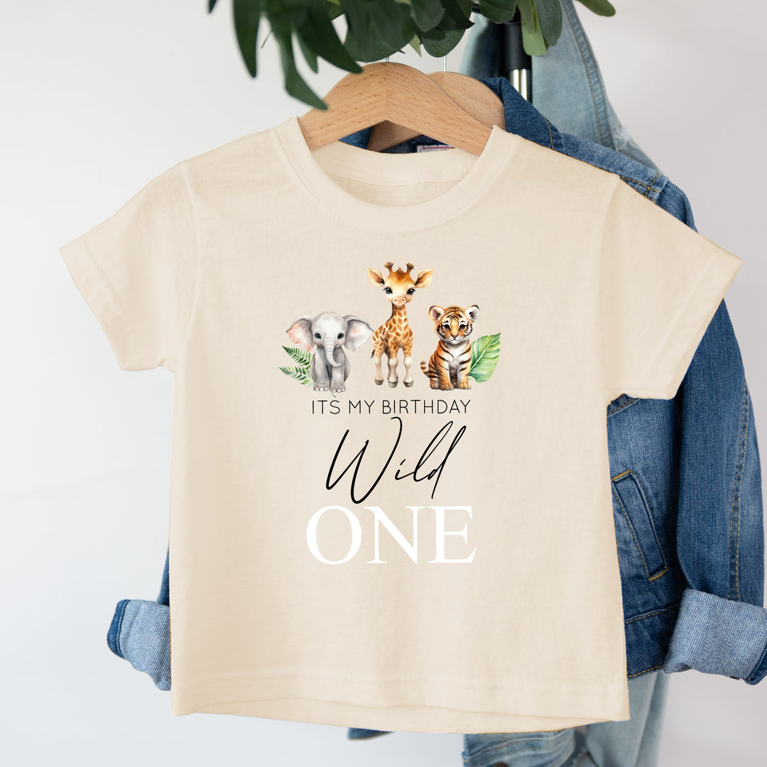 Personalised Jungle Animals Birthday T-shirt