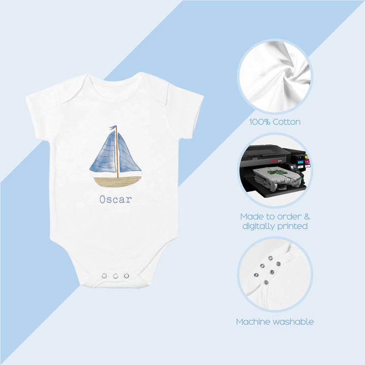 These baby vests are 100% Cotton and are made to order. They can be machine washed