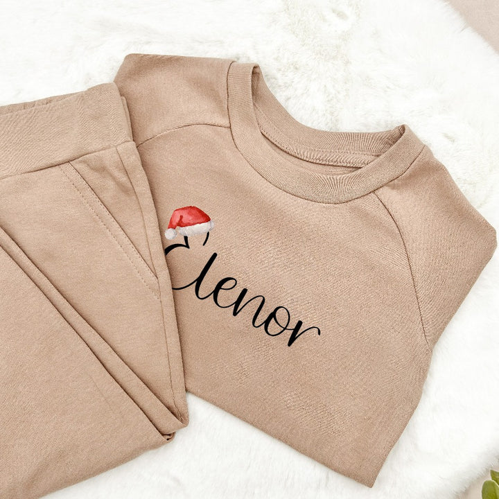 Personalised Santa Hat Name Tracksuit