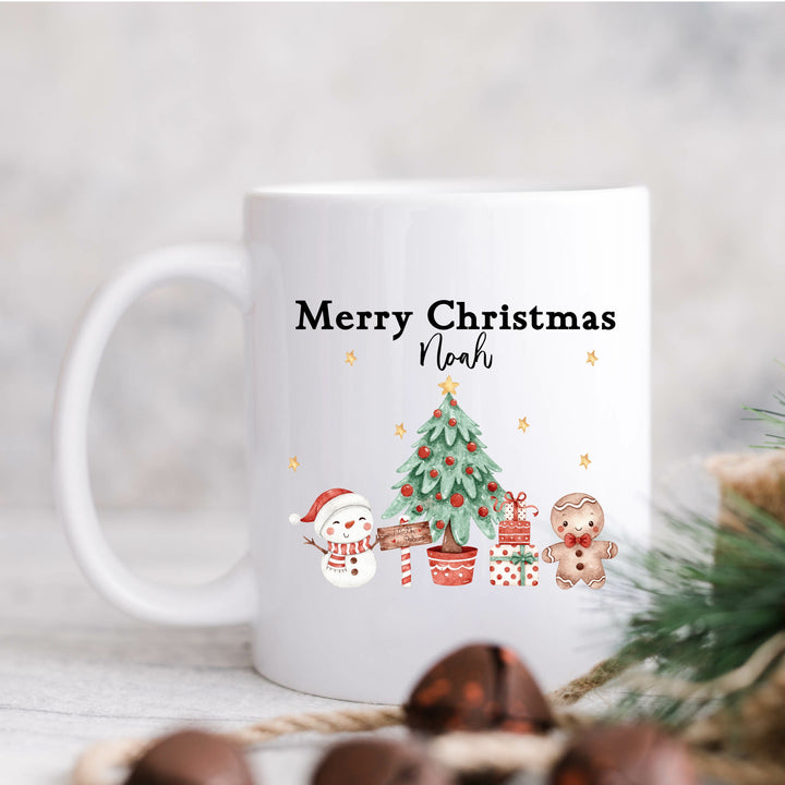 Personalised Christmas Place Mat With Optional Cutlery and Mug