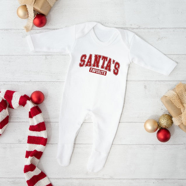 Santa's Favourite Christmas Sweatshirt/Babygrow