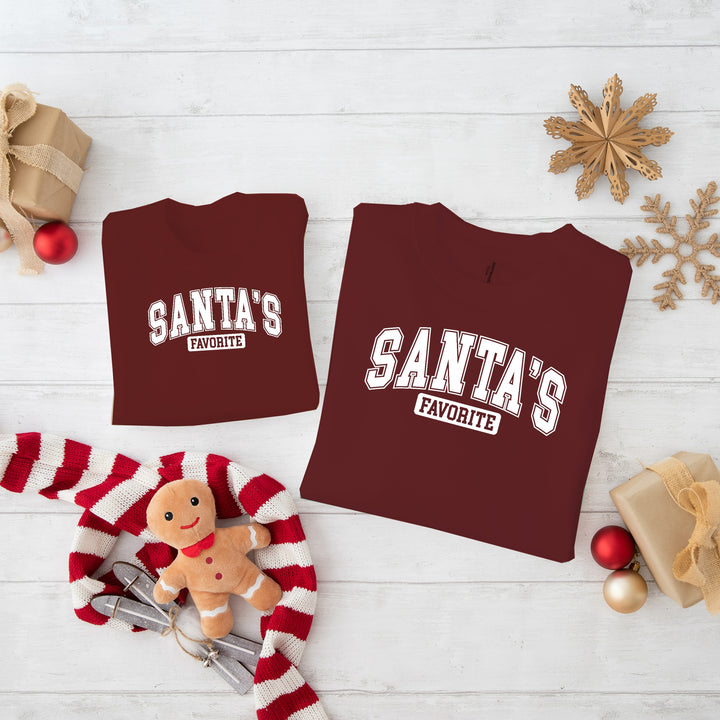 Santa's Favourite Christmas Sweatshirt/Babygrow