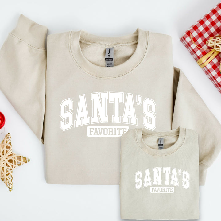 Santa's Favourite Christmas Sweatshirt/Babygrow