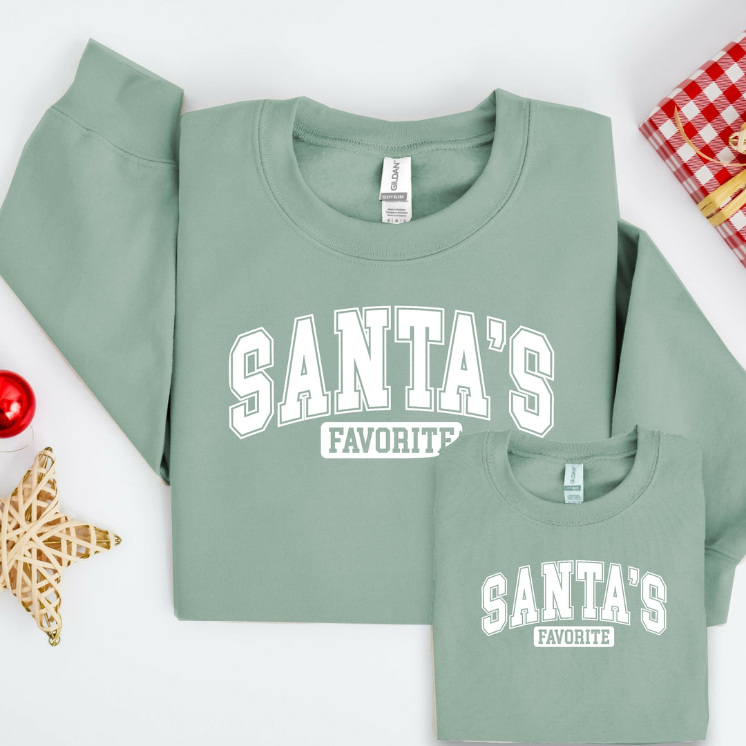 Santa's Favourite Christmas Sweatshirt/Babygrow