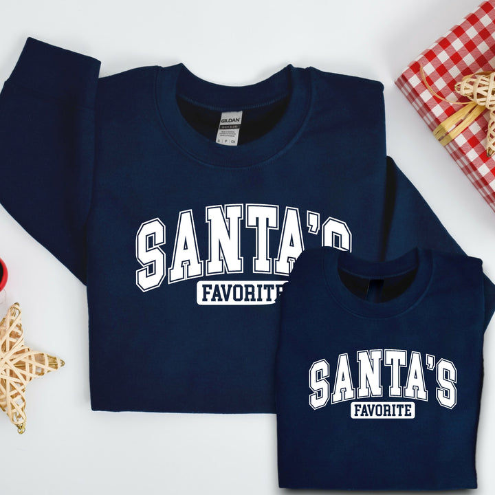 Santa's Favourite Christmas Sweatshirt/Babygrow