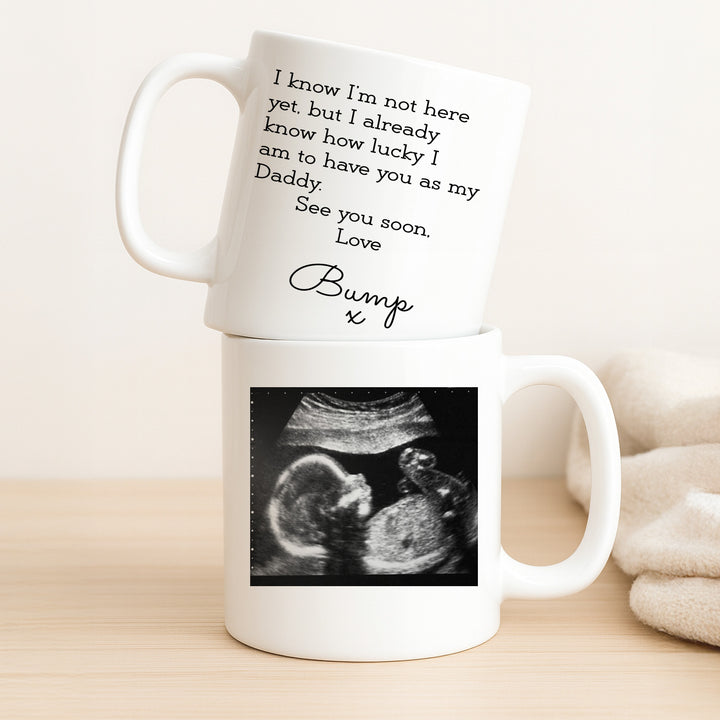 Personalised Baby Scan Happy Father's Day Daddy Mug