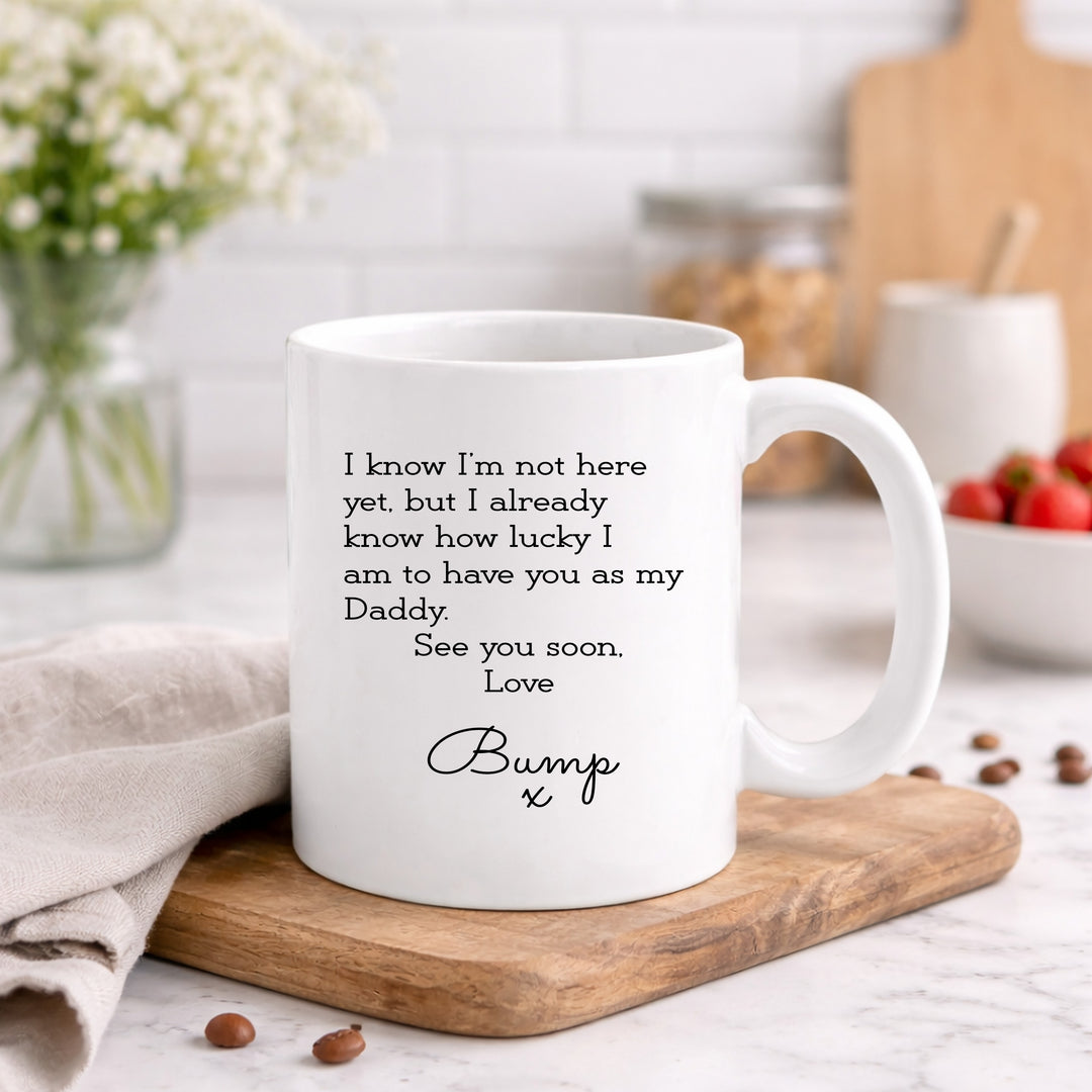 Personalised Baby Scan Happy Father's Day Daddy Mug
