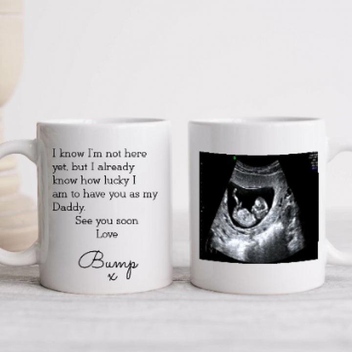 Personalised Baby Scan Happy Father's Day Daddy Mug