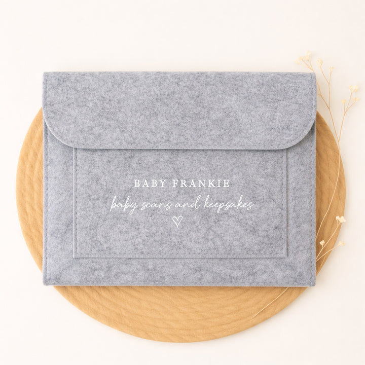Personalised Gold Scans and Keepsakes Maternity/Pregnancy Notes Folder