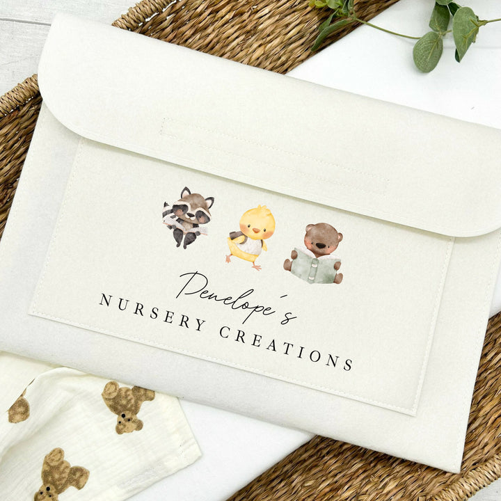Personalised Animals Nursery Artrwork Folder