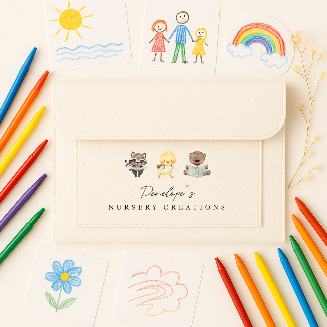 Personalised Animals Nursery Artrwork Folder