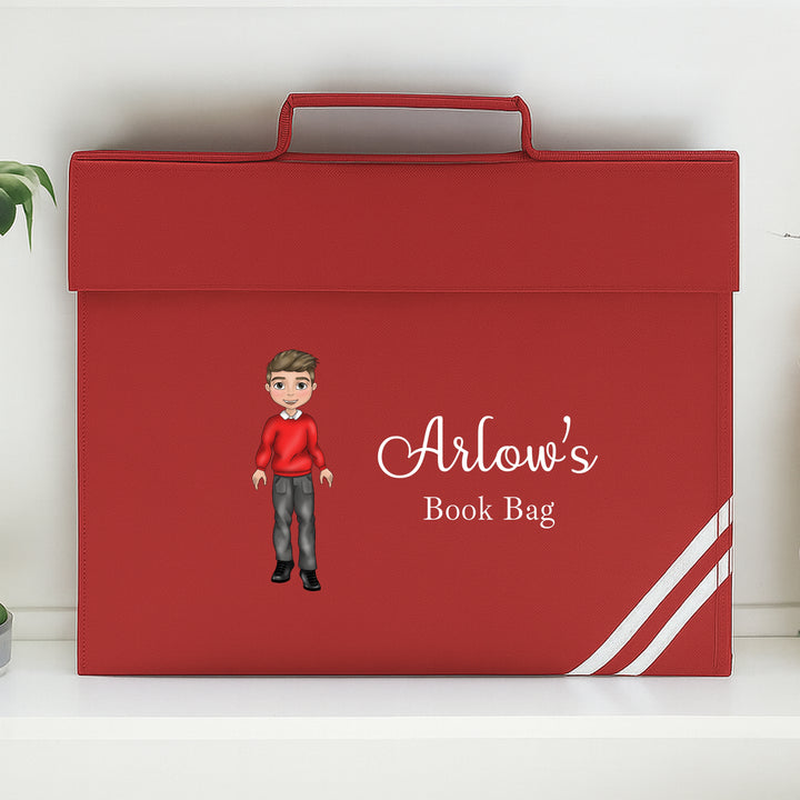 Personalised School Boy Bookbag