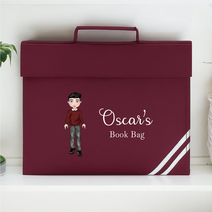 Personalised School Boy Bookbag