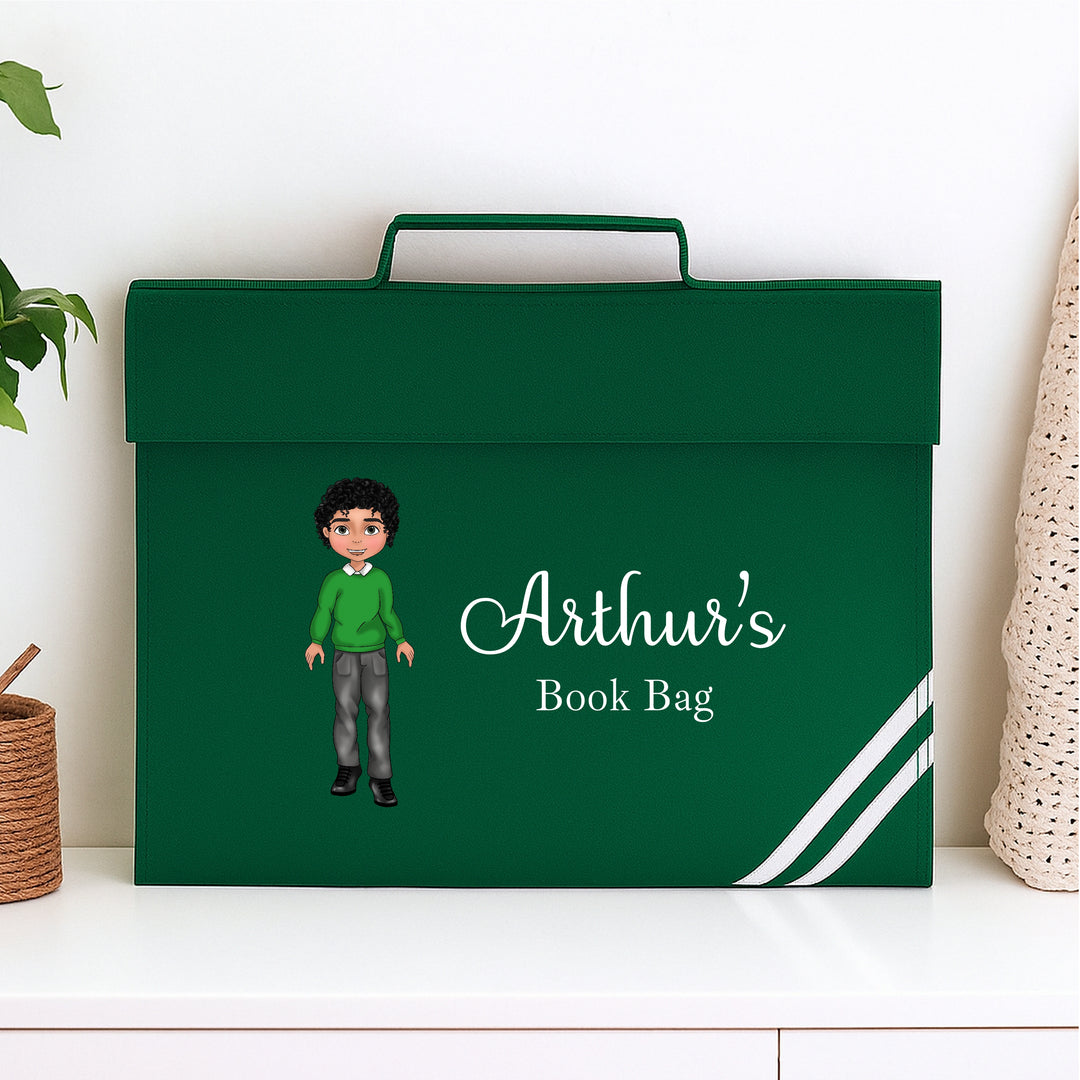 Personalised School Boy Bookbag