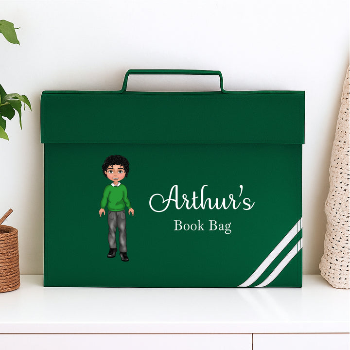 Personalised School Boy Bookbag