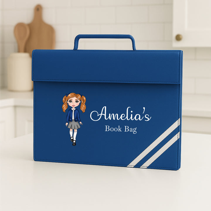 Personalised School Girl Bookbag