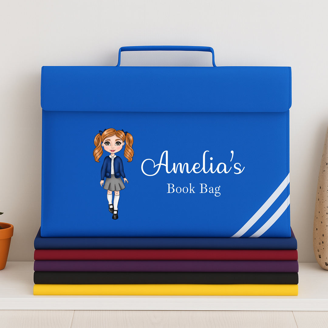 Personalised School Girl Bookbag