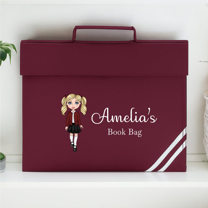 Personalised School Girl Bookbag