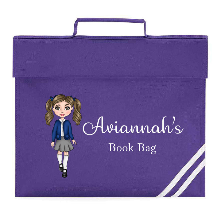 Personalised School Girl Bookbag
