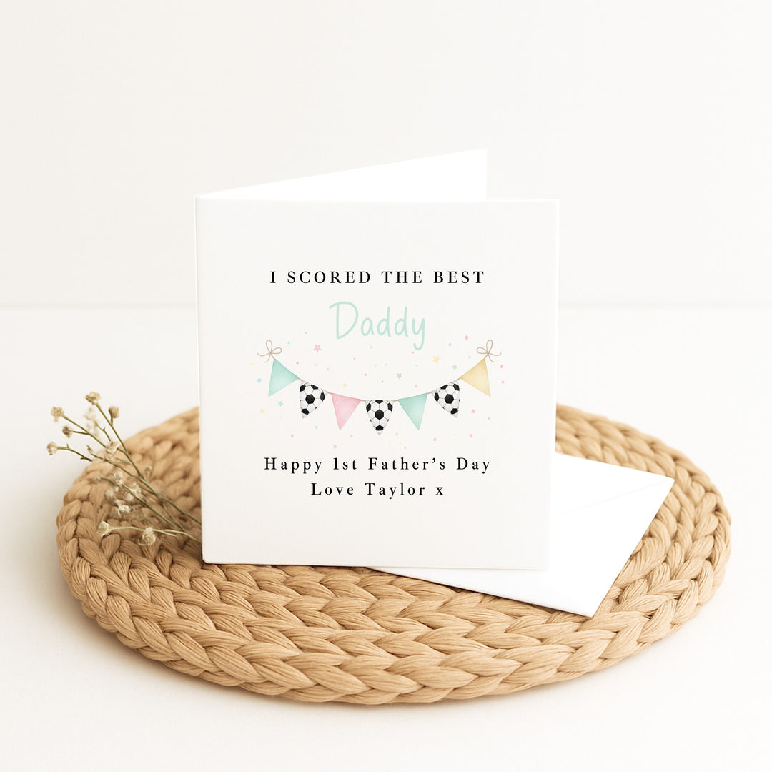 Personalised I Scored The Best Daddy Father's Day Card